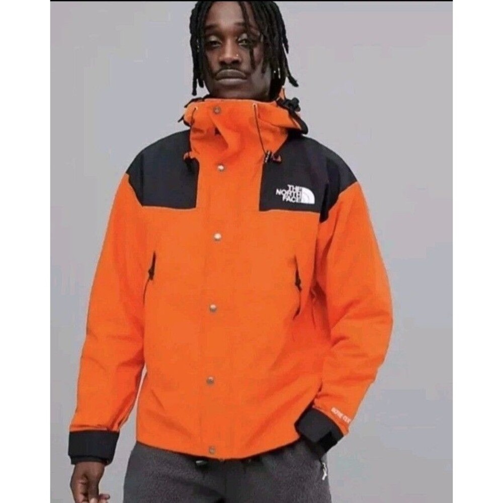 EUC The North Face Gore-Tex Mountain Guide Jacket Orange Spring 2019 Hiking